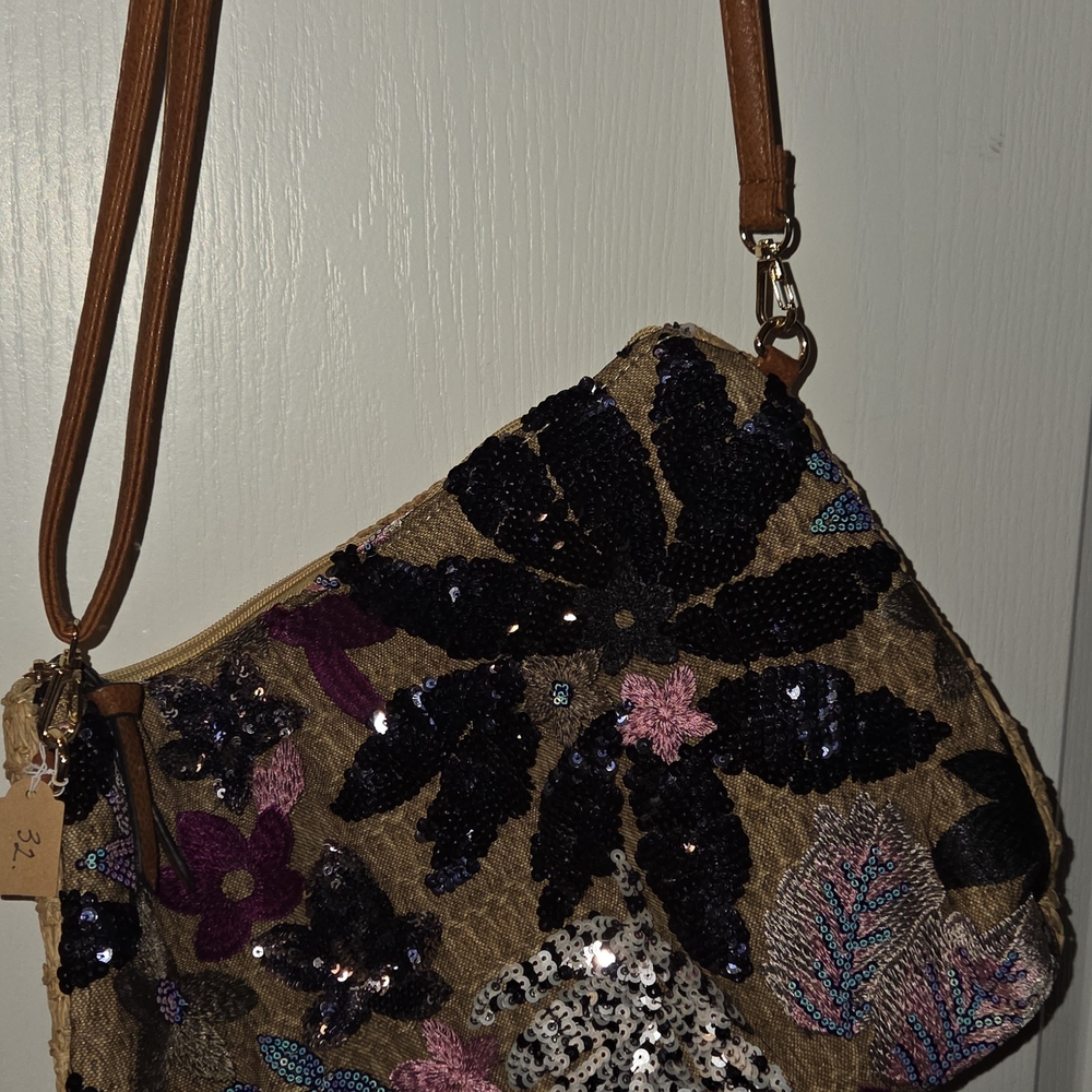 Floral Sequin Women's Bag